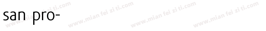 san pro字体转换